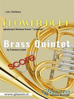 cover image of "Flower Duet" abstract theme--Brass Quintet (score)